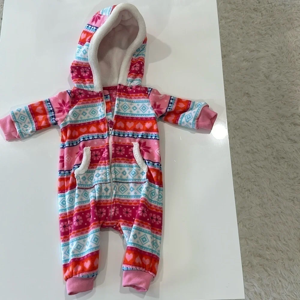 Colorful fleece onesie